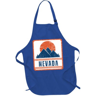Retro Vintage Nevada USA Mountain Gift For Men Apron