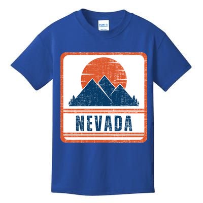 Retro Vintage Nevada USA Mountain Gift For Men Kids T-Shirt