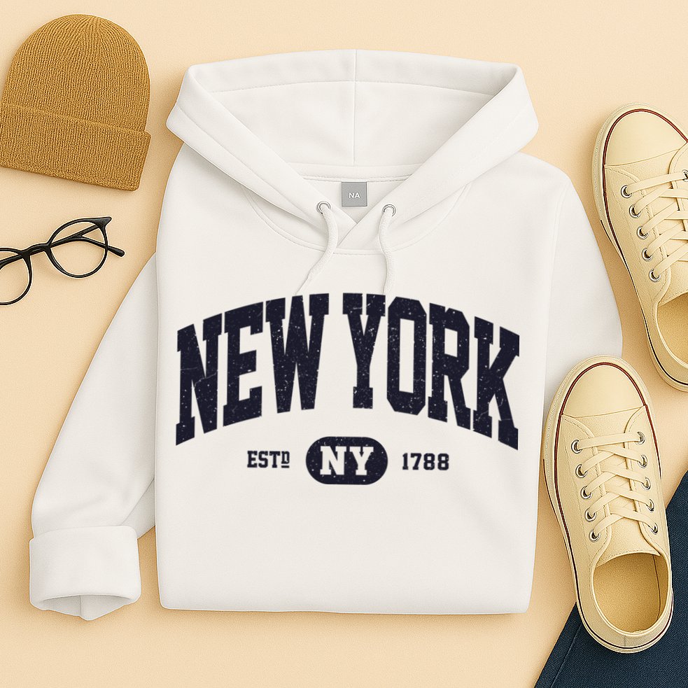 Retro Vintage New York Ny Hoodie