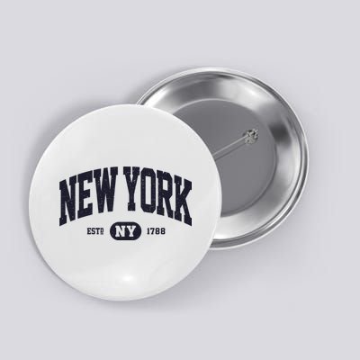Retro Vintage New York Ny Button