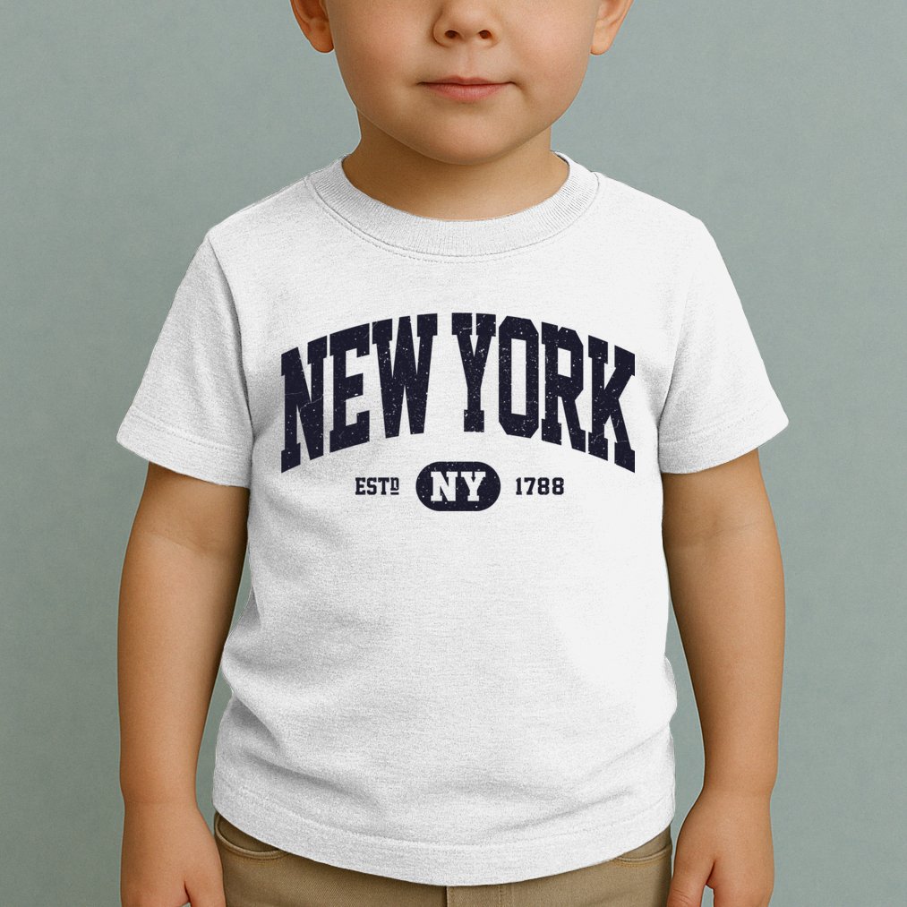 Retro Vintage New York Ny Toddler T-Shirt