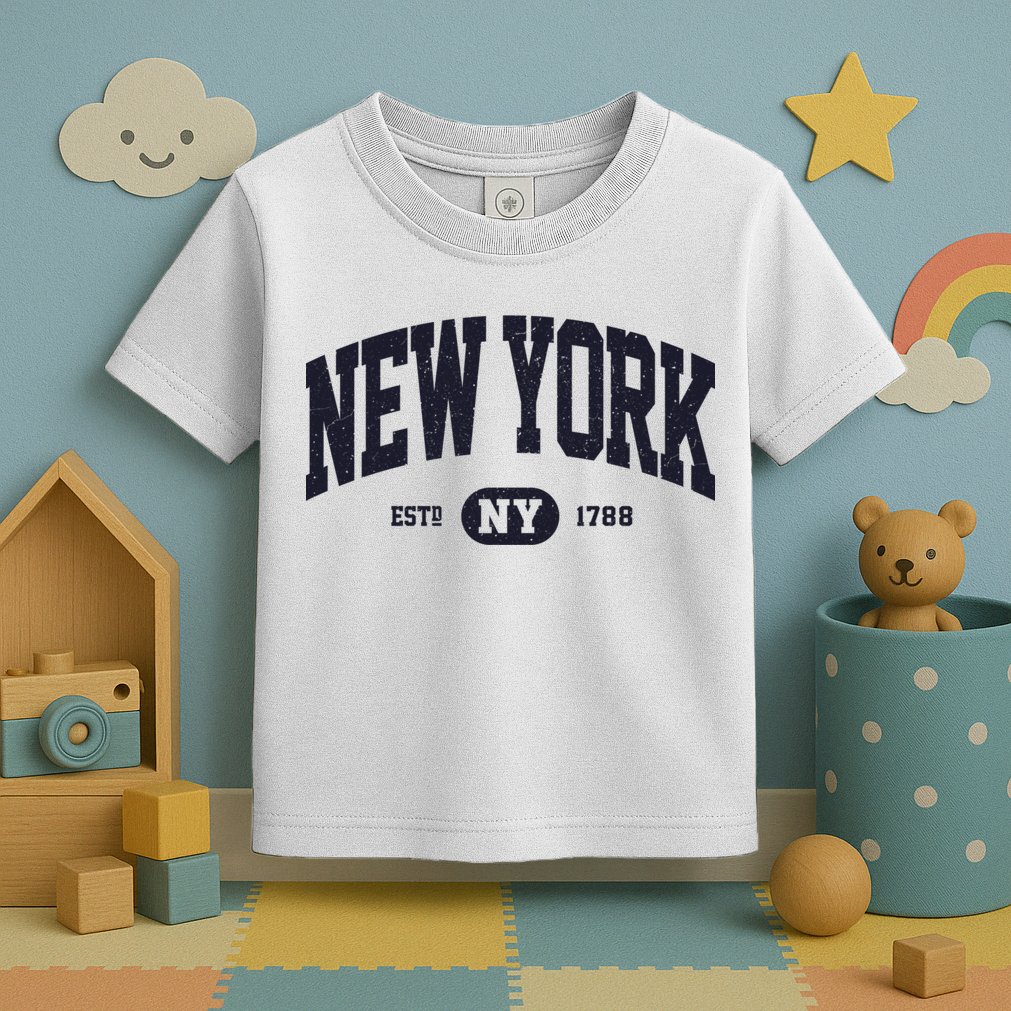 Retro Vintage New York Ny Toddler T-Shirt