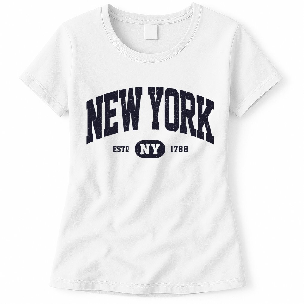 Retro Vintage New York Ny Womens T-Shirt