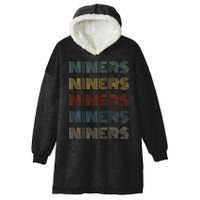 Retro Vintage Niners Hooded Wearable Blanket