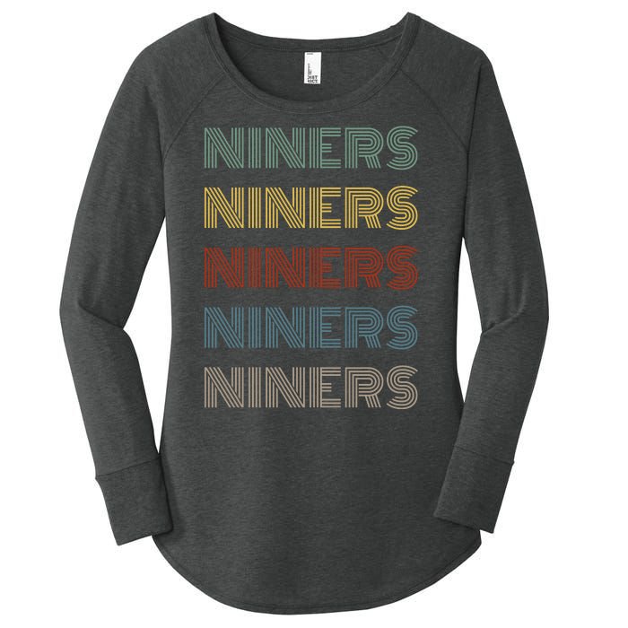 Retro Vintage Niners Women's Perfect Tri Tunic Long Sleeve Shirt