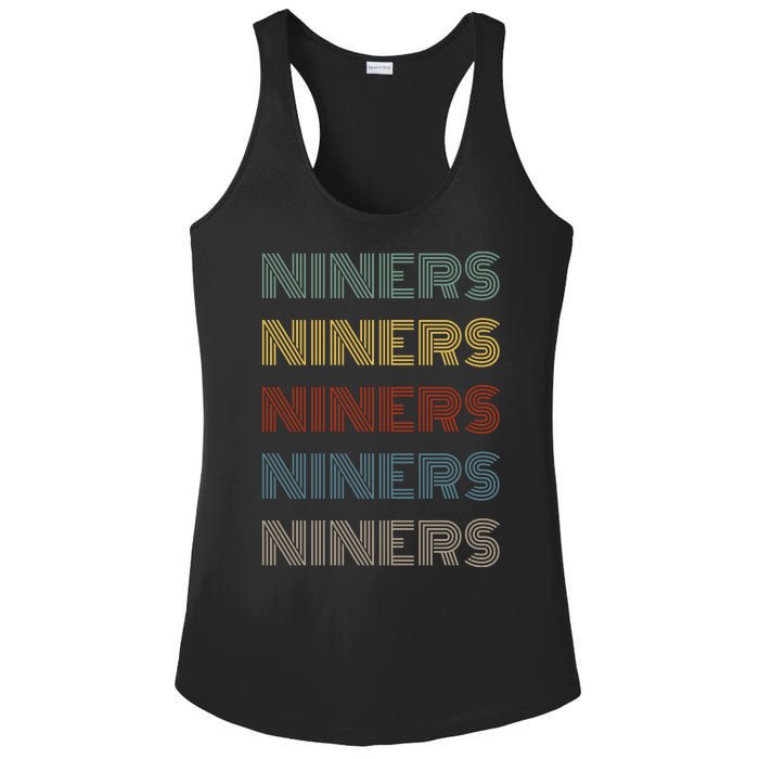 Retro Vintage Niners Ladies PosiCharge Competitor Racerback Tank