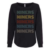 Retro Vintage Niners Womens California Wash Sweatshirt