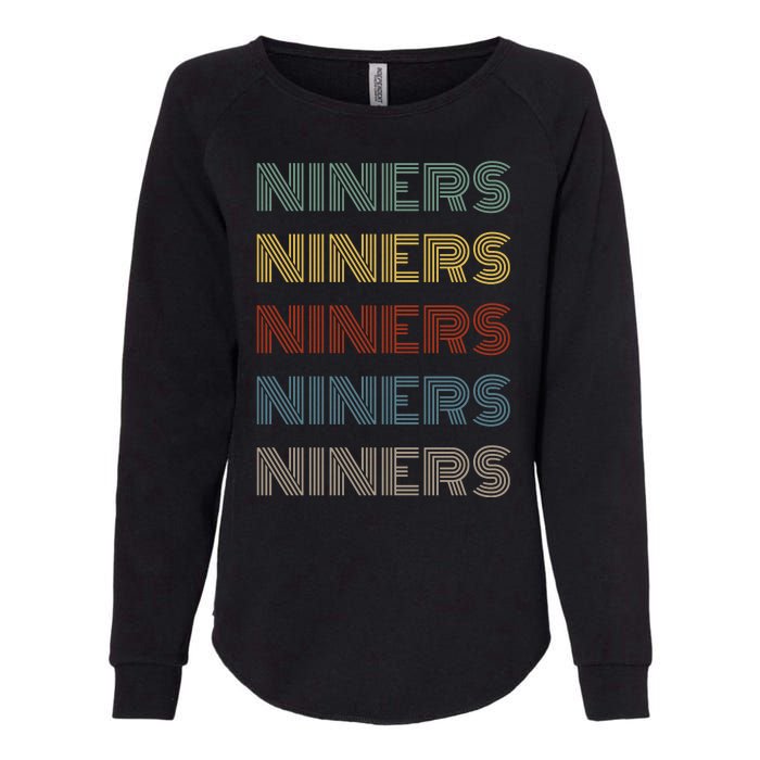 Retro Vintage Niners Womens California Wash Sweatshirt