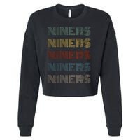 Retro Vintage Niners Cropped Pullover Crew