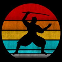 Retro Vintage Ninja Performance Shirt