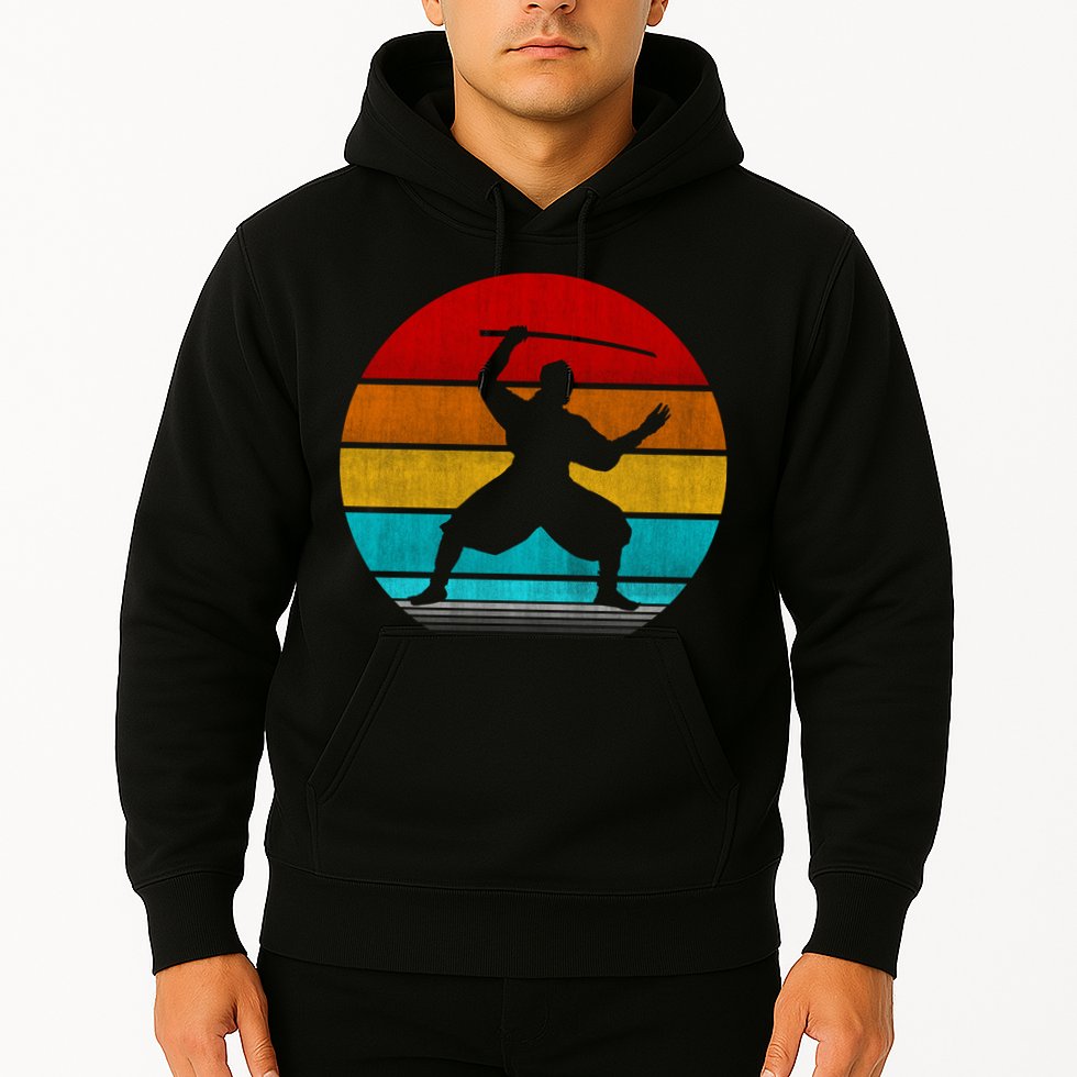 Retro Vintage Ninja Hoodie
