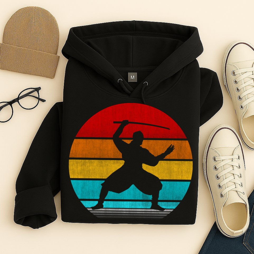 Retro Vintage Ninja Hoodie