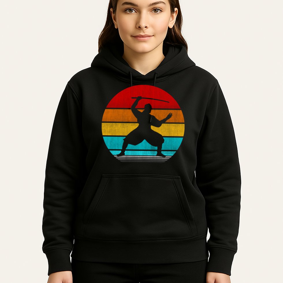 Retro Vintage Ninja Hoodie