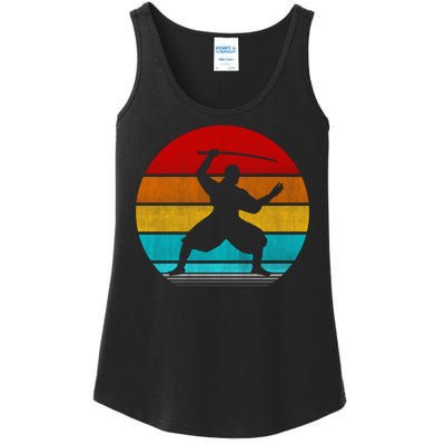 Retro Vintage Ninja Ladies Essential Tank