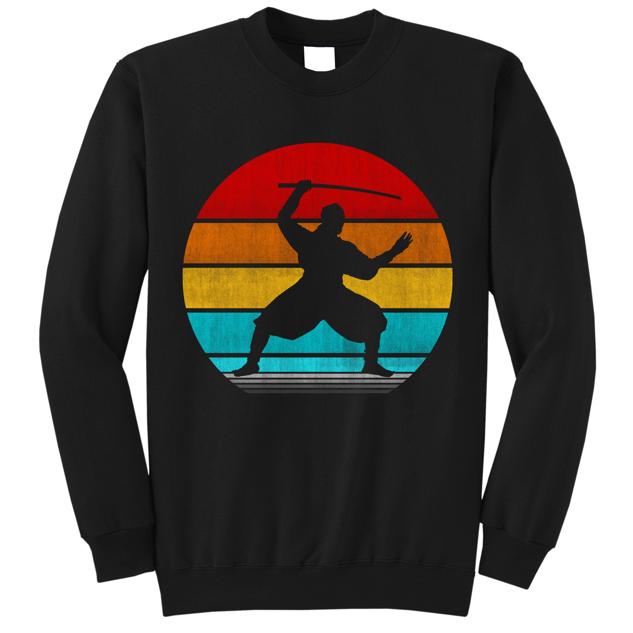 Retro Vintage Ninja Tall Sweatshirt
