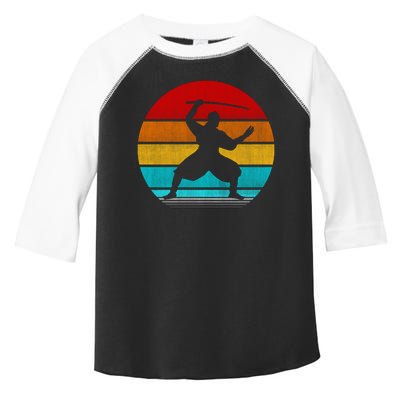 Retro Vintage Ninja Toddler Fine Jersey T-Shirt