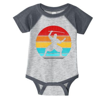 Retro Vintage Ninja Infant Baby Jersey Bodysuit