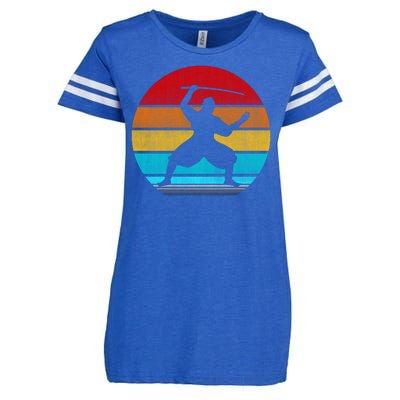 Retro Vintage Ninja Enza Ladies Jersey Football T-Shirt