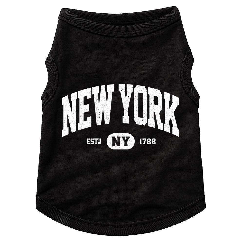 Retro Vintage New York Ny Doggie Tank
