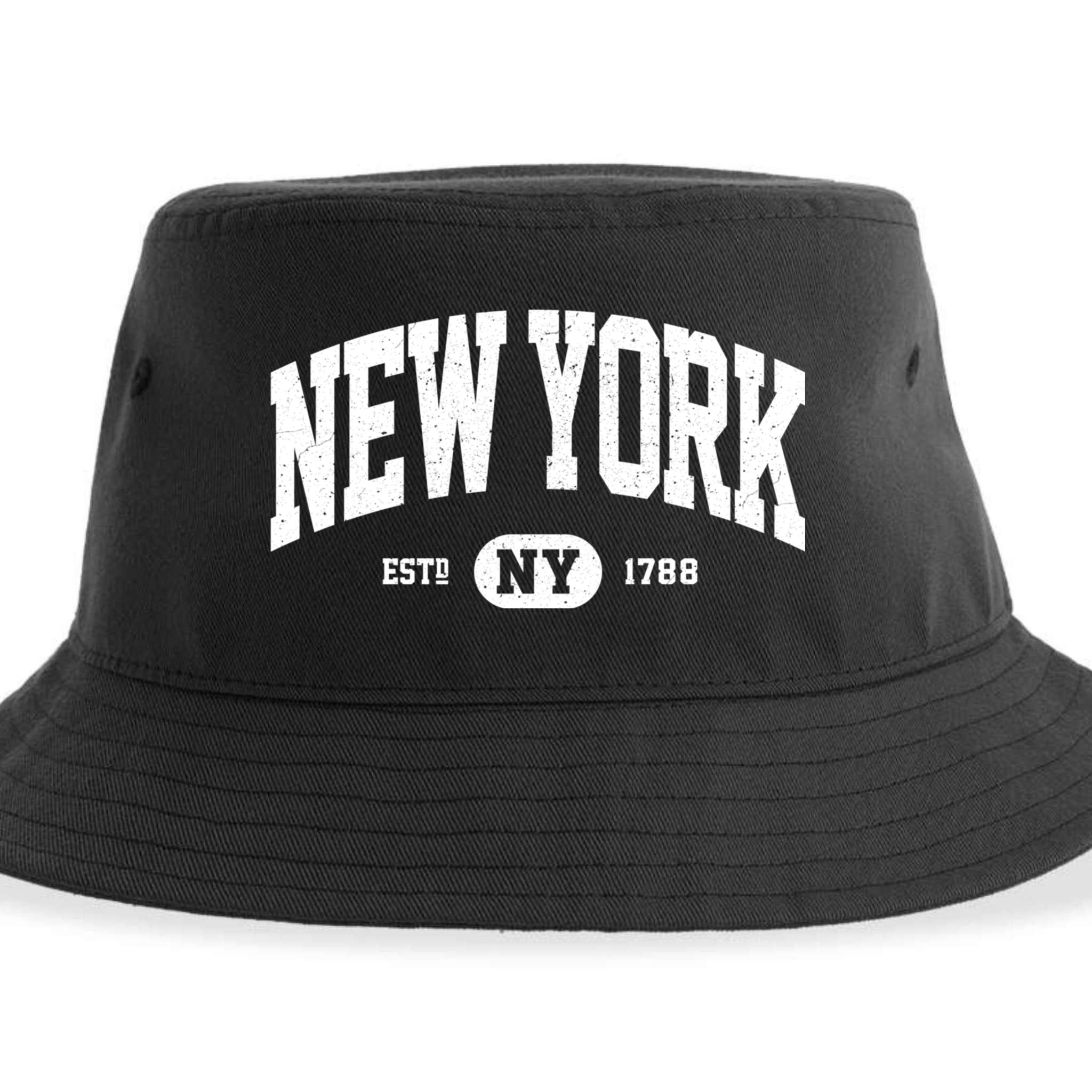 Retro Vintage New York Ny Sustainable Bucket Hat