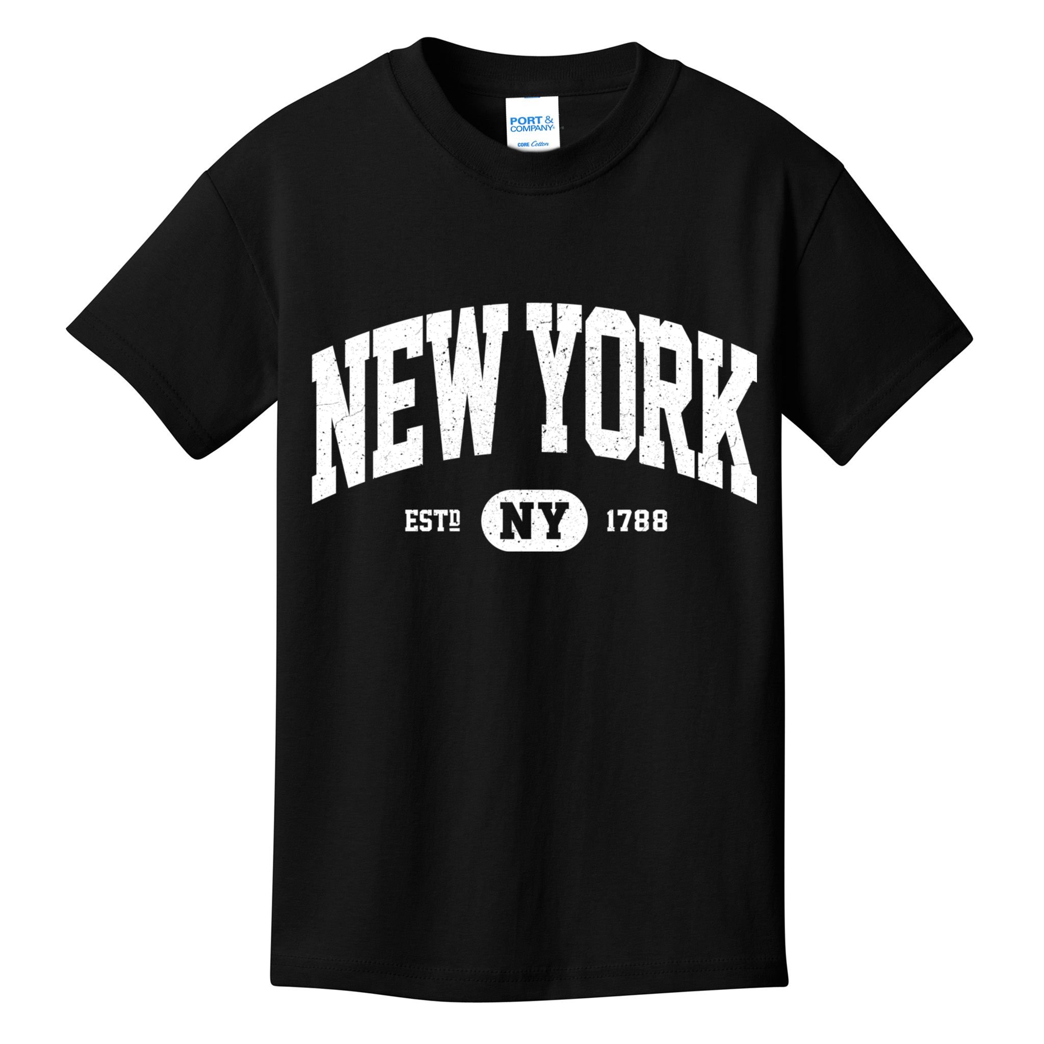 Retro Vintage New York Ny Kids T-Shirt