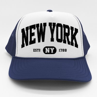 Retro Vintage New York Ny Trucker Hat