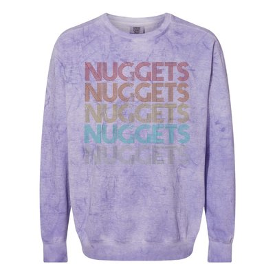 Retro Vintage Nuggets Colorblast Crewneck Sweatshirt