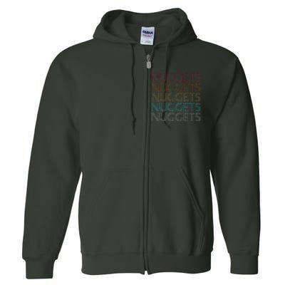 Retro Vintage Nuggets Full Zip Hoodie