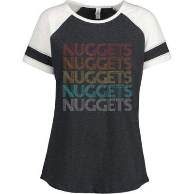 Retro Vintage Nuggets Enza Ladies Jersey Colorblock Tee