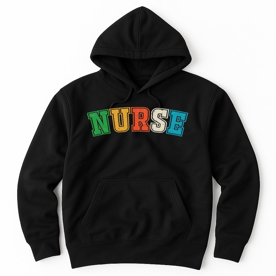 retro vintage Nurse, registred Nurse, LPN and nurse school Hoodie