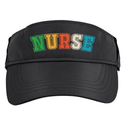 retro vintage Nurse, registred Nurse, LPN and nurse school Adult Drive Performance Visor