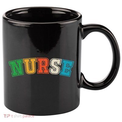 retro vintage Nurse, registred Nurse, LPN and nurse school 11oz C Handle Ceramic Mug