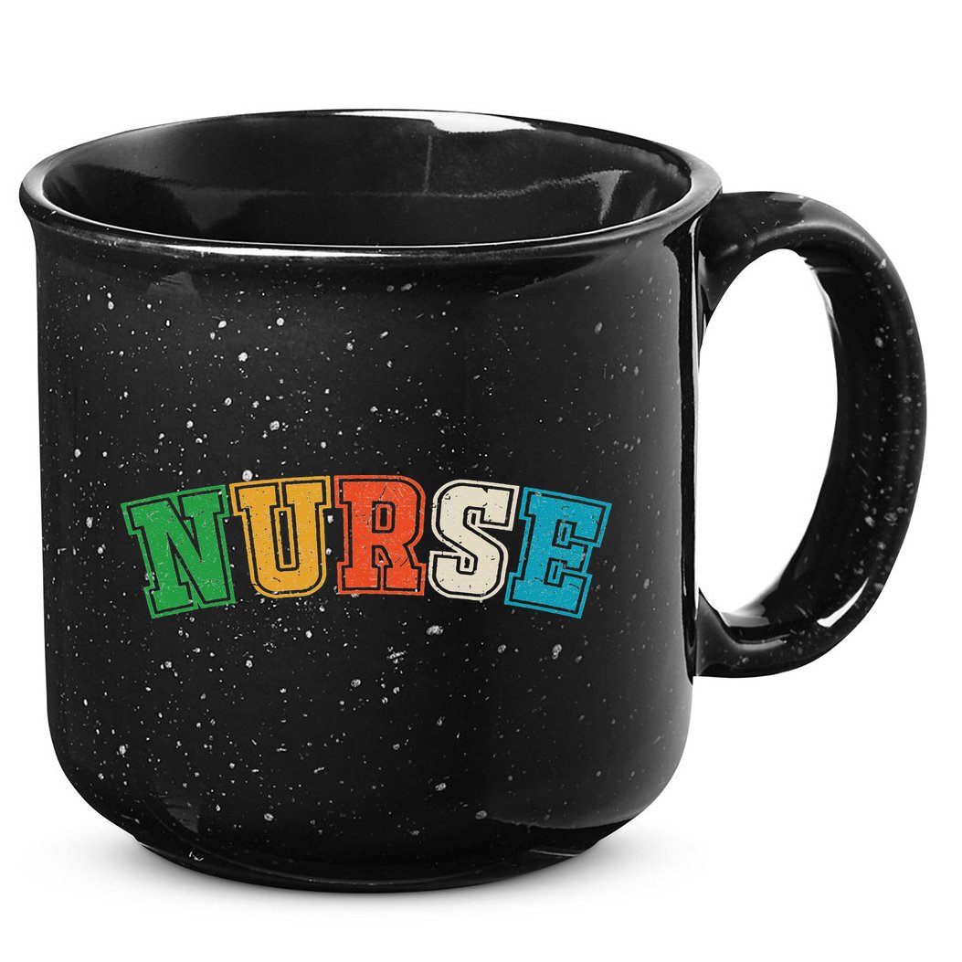 retro vintage Nurse, registred Nurse, LPN and nurse school 15oz Campfire Ceramic Mug