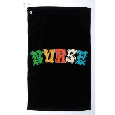 retro vintage Nurse, registred Nurse, LPN and nurse school Golf Towel