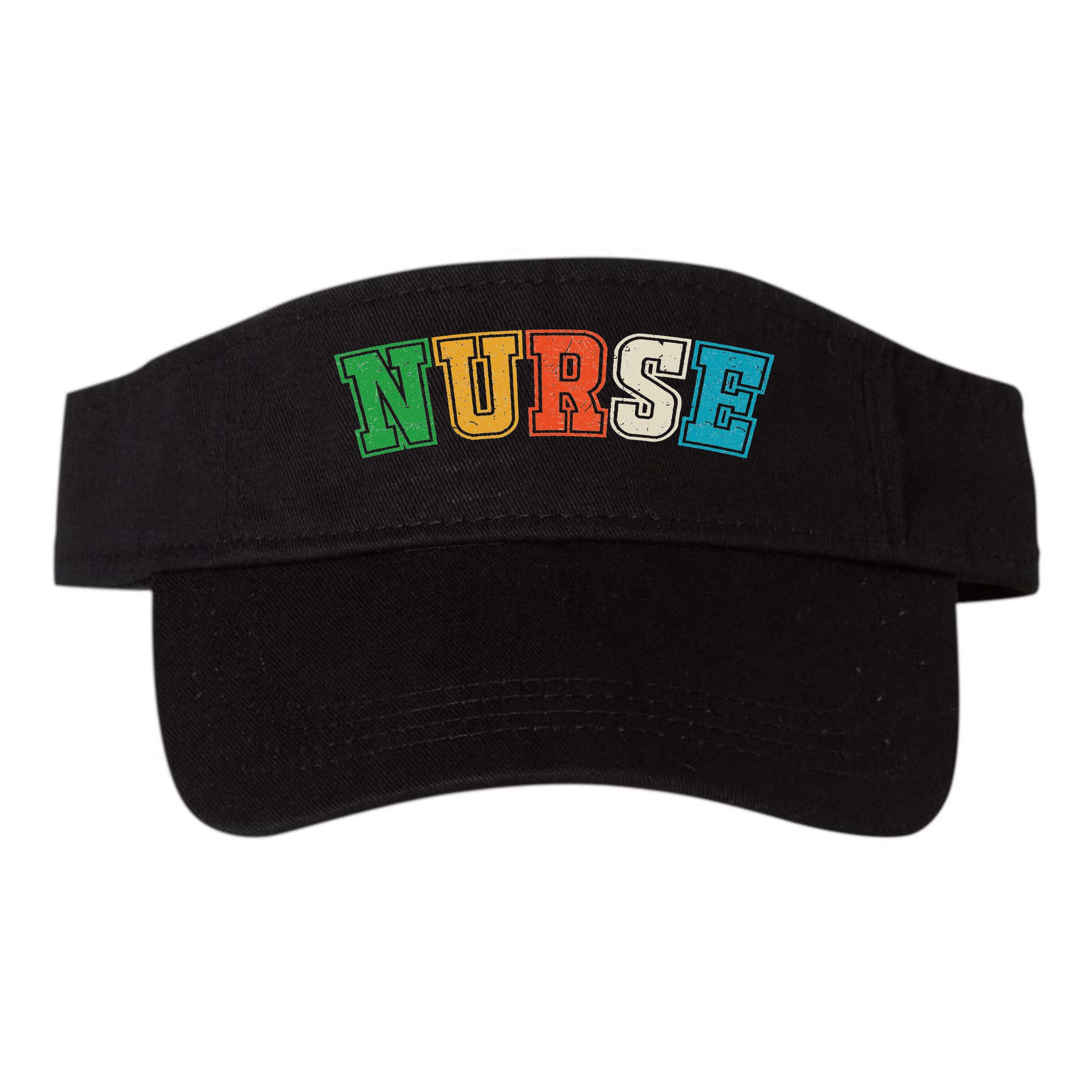 retro vintage Nurse, registred Nurse, LPN and nurse school Visor