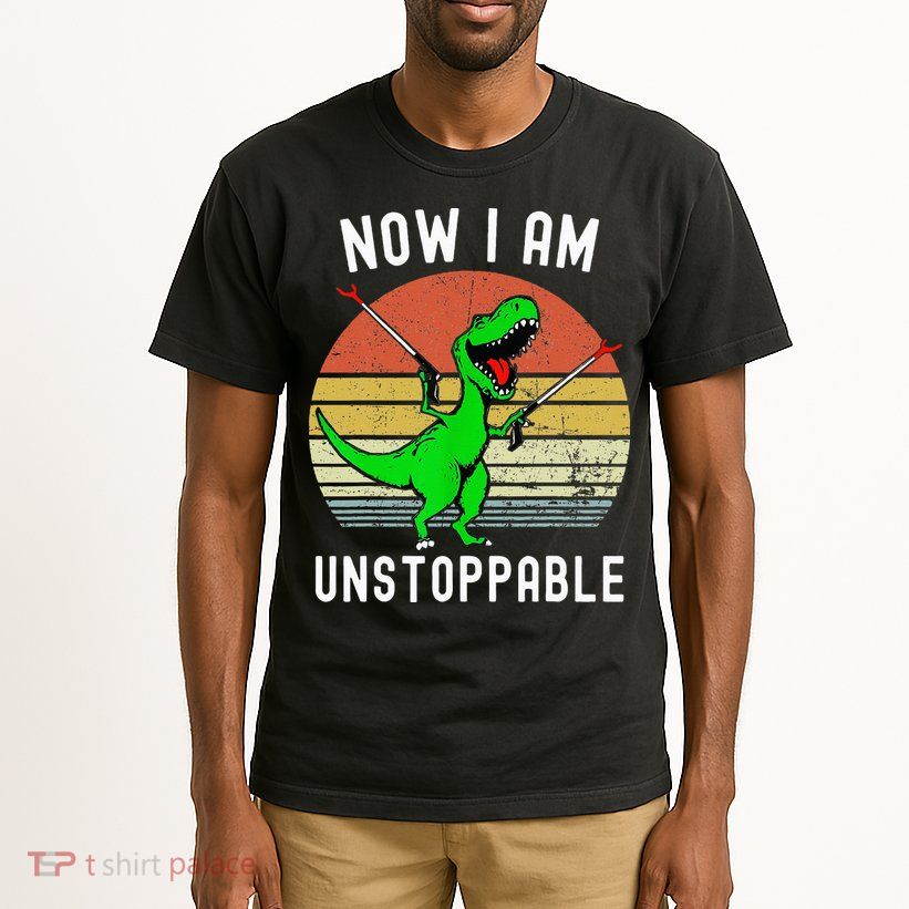 Retro Vintage Now I Am Unstoppable Trex Funny TRex Tall T-Shirt