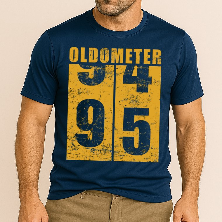 Retro Vintage Oldometer 95 Years Old Cooling Performance Crew T-Shirt