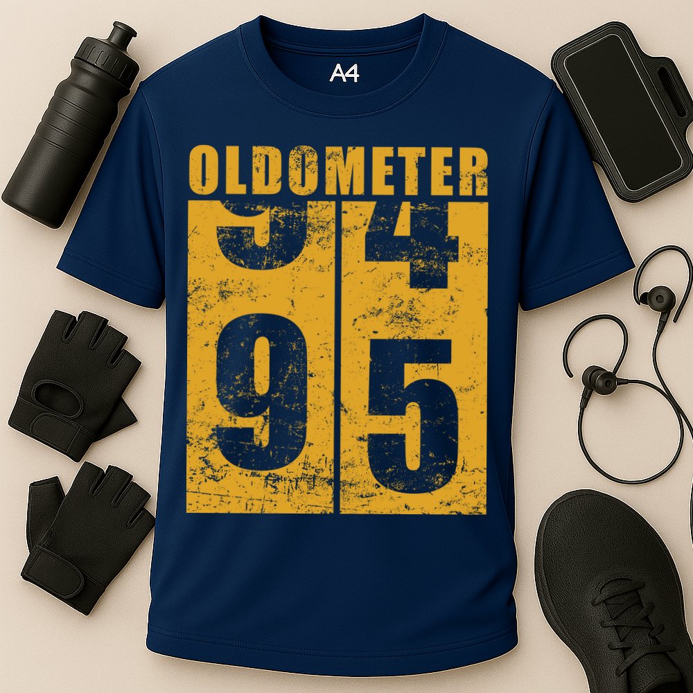 Retro Vintage Oldometer 95 Years Old Cooling Performance Crew T-Shirt