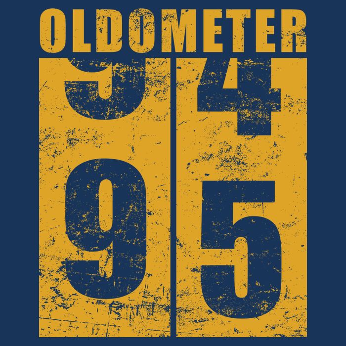 Retro Vintage Oldometer 95 Years Old Button