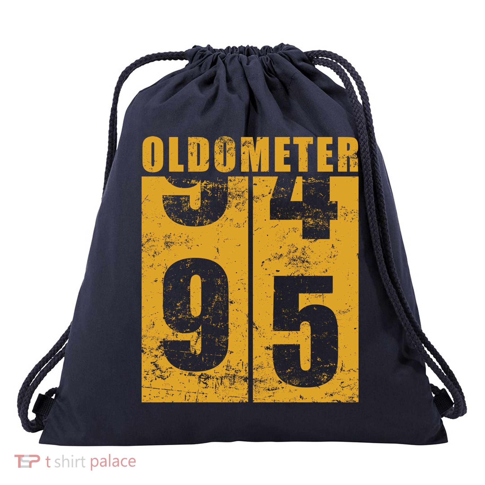 Retro Vintage Oldometer 95 Years Old Drawstring Bag
