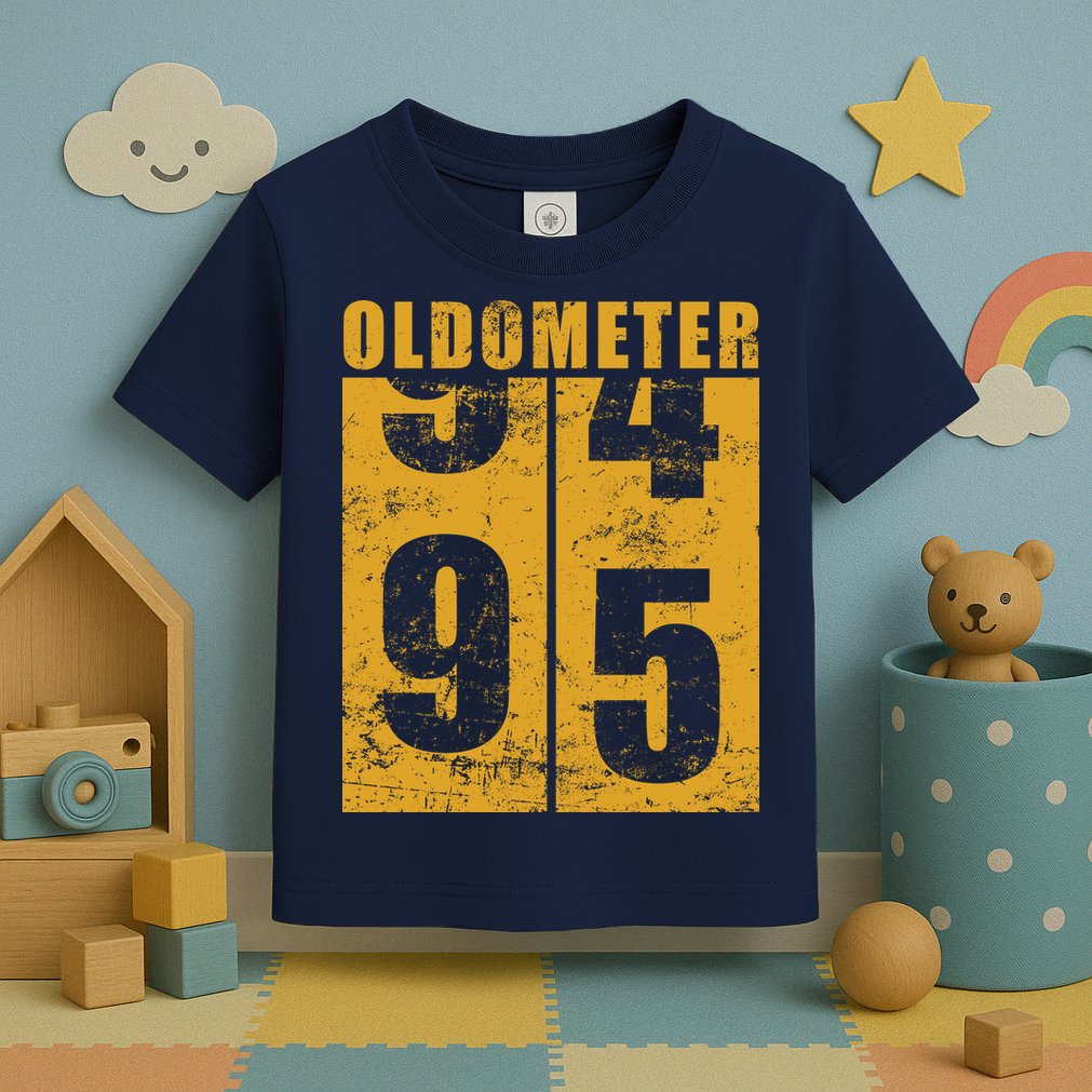 Retro Vintage Oldometer 95 Years Old Toddler T-Shirt