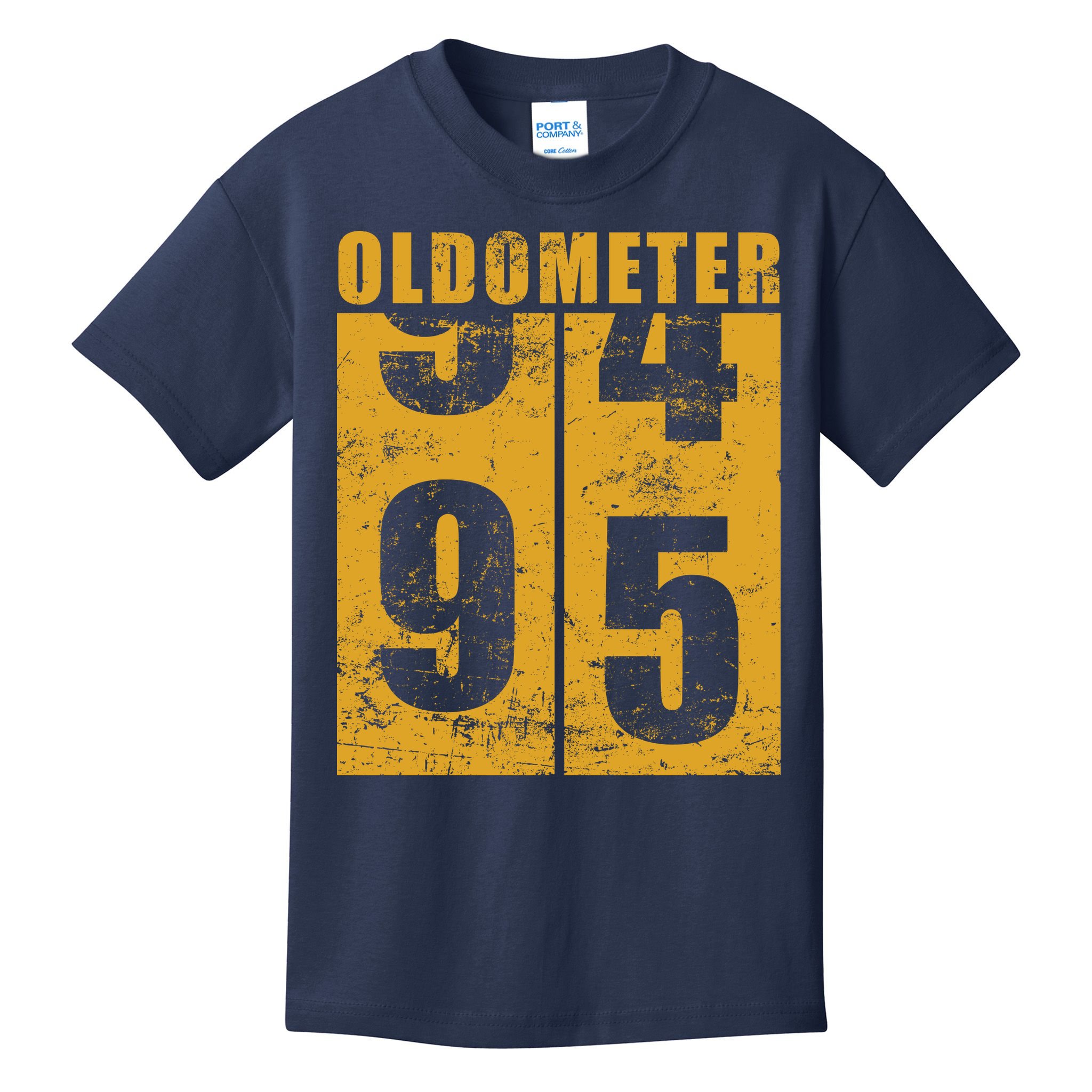 Retro Vintage Oldometer 95 Years Old Kids T-Shirt