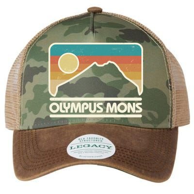 Retro Vintage Olympus Mons Mars Volcano Legacy Tie Dye Trucker Hat