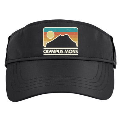 Retro Vintage Olympus Mons Mars Volcano Adult Drive Performance Visor
