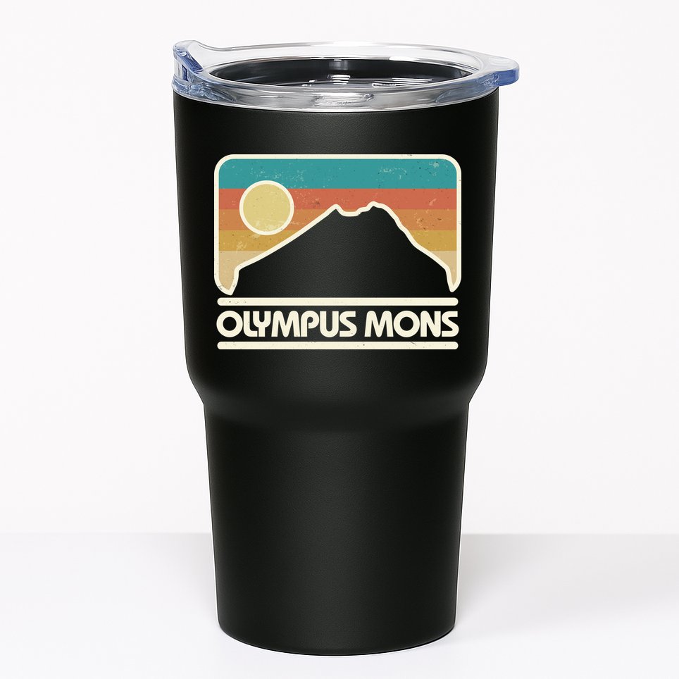 Retro Vintage Olympus Mons Mars Volcano Tumbler