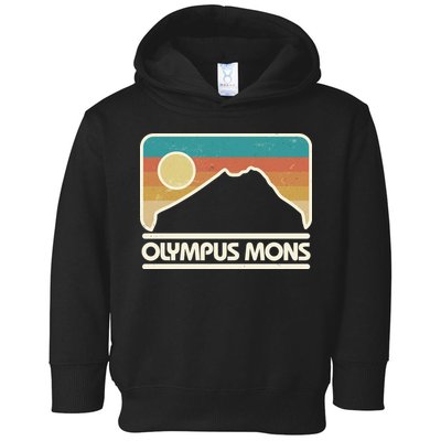 Retro Vintage Olympus Mons Mars Volcano Toddler Hoodie