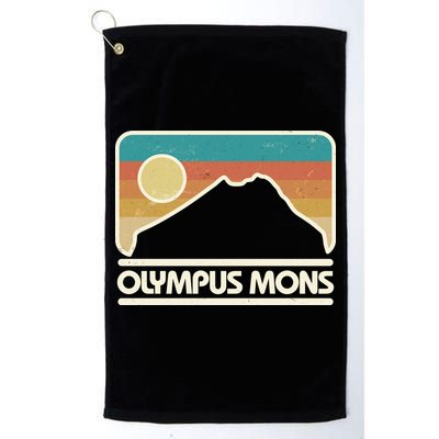 Retro Vintage Olympus Mons Mars Volcano Golf Towel