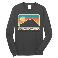 Retro Vintage Olympus Mons Mars Volcano Long Sleeve Shirt