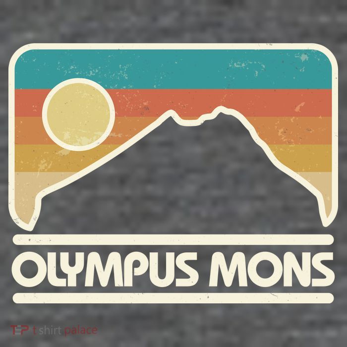 Retro Vintage Olympus Mons Mars Volcano T-Shirt