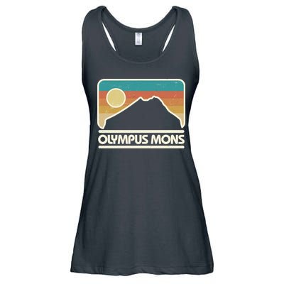 Retro Vintage Olympus Mons Mars Volcano Ladies Essential Flowy Tank